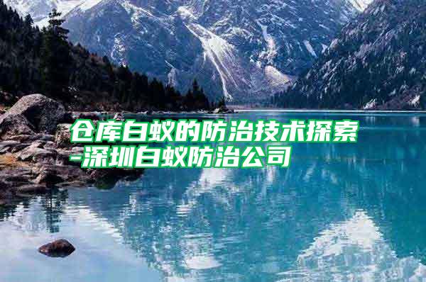 倉(cāng)庫(kù)白蟻的防治技術(shù)探索-深圳白蟻防治公司