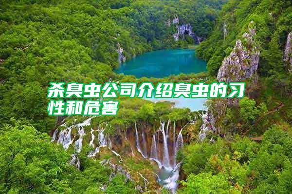 殺臭蟲(chóng)公司介紹臭蟲(chóng)的習(xí)性和危害
