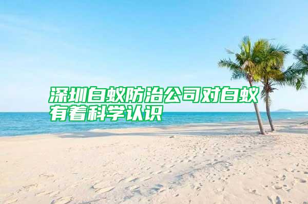 深圳白蟻防治公司對白蟻有著科學(xué)認(rèn)識