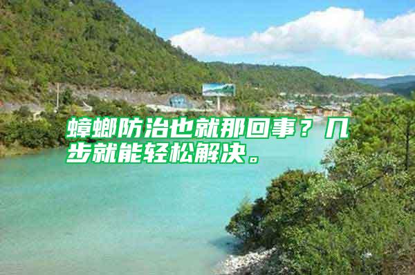 蟑螂防治也就那回事？幾步就能輕松解決。