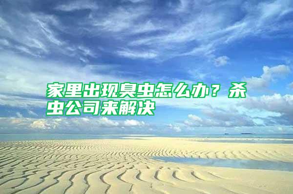 家里出現(xiàn)臭蟲怎么辦？殺蟲公司來解決