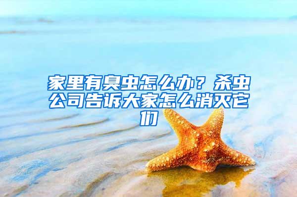 家里有臭蟲怎么辦？殺蟲公司告訴大家怎么消滅它們