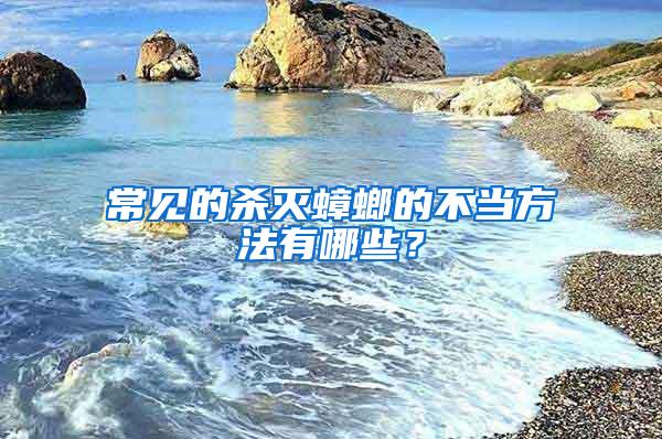 常見的殺滅蟑螂的不當方法有哪些？