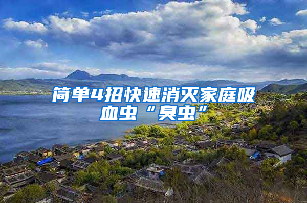 簡(jiǎn)單4招快速消滅家庭吸血蟲(chóng)“臭蟲(chóng)”