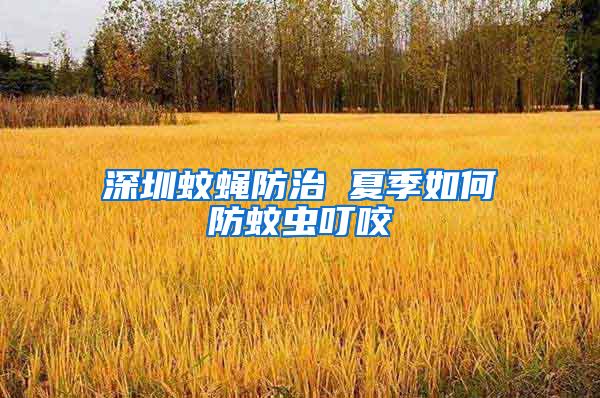 深圳蚊蠅防治 夏季如何防蚊蟲(chóng)叮咬